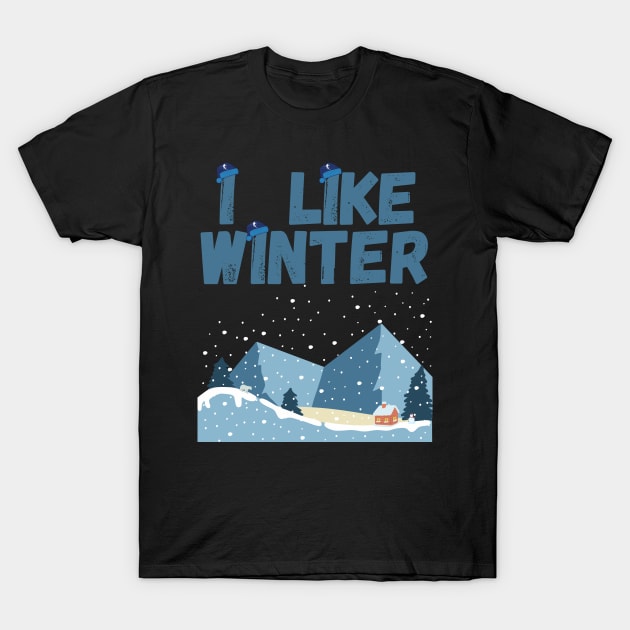 I Like Winter T-Shirt by Cuore Blu